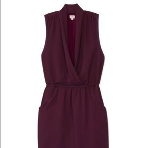 Aritzia Wilfred Sabine Burgundy Wrap Dress (NWOT)